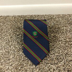 Sunnybrook Golf Club Neck Tie Silk Repp Striped 56L 3.75W USA Made